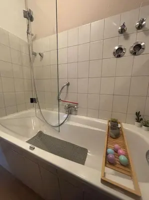 Ein Badezimmer in der Unterkunft FeWo Am Kanonenberg 3