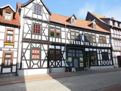 Das Gebäude in dem sich die Ferienwohnung befindet