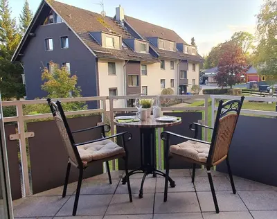 Das Gebäude in dem sich die Ferienwohnung befindet