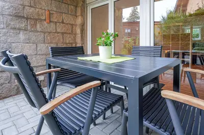 Grundriss der Unterkunft Ferienwohnung Emma - Gemütliche Wohnung mit Terrasse