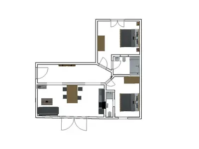 Grundriss der Unterkunft Kleines Berghaus - App 2