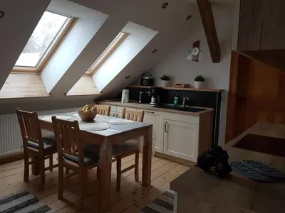 Küche/Küchenzeile in der Unterkunft Stiftsblick Comfortable holiday residence