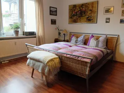 Ein Bett oder Betten in einem Zimmer der Unterkunft Muehlenhaus Comfortable holiday residence
