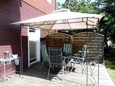 Ein Patio oder anderer Außenbereich in der Unterkunft Muehlenhaus Comfortable holiday residence