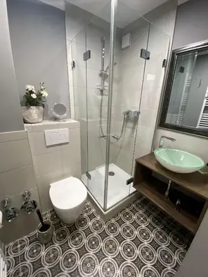 Ein Badezimmer in der Unterkunft BergHerzl - Braunlage