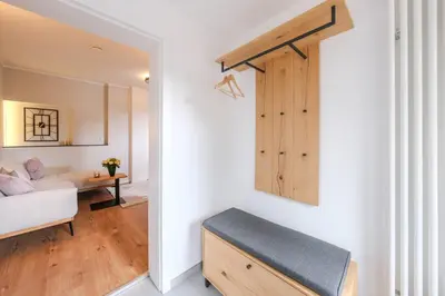 Ein Bett oder Betten in einem Zimmer der Unterkunft Garten 5