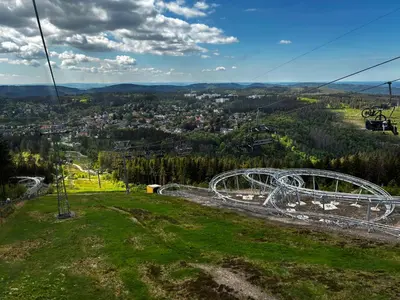Ein allgemeiner Bergblick oder ein Berglick von der Ferienwohnung aus