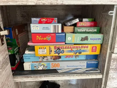 Die Bibliothek in der Ferienwohnung