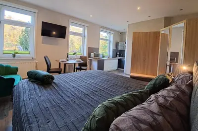 TV/Unterhaltungsangebot in der Unterkunft Studio Blick zum Schloss Wernigerode