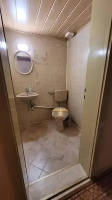 Ein Badezimmer in der Unterkunft Sommerflieder