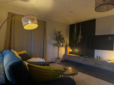 Ein Sitzbereich in der Unterkunft Wohlfühloase Goslar