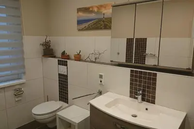 Ein Badezimmer in der Unterkunft Ferienwohnung in Marktnähe 96 qm
