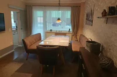 Ein Sitzbereich in der Unterkunft Ferienwohnung in Marktnähe 96 qm