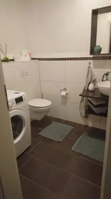 Ein Badezimmer in der Unterkunft Ferienwohnung in Marktnähe 96 qm