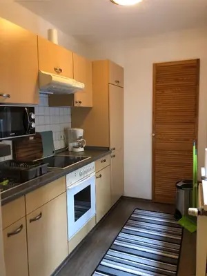 Küche/Küchenzeile in der Unterkunft Ferienhaus Am Eichenberg Haus 3