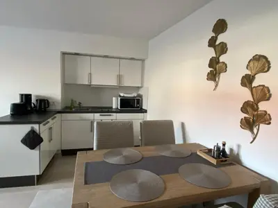 Küche/Küchenzeile in der Unterkunft Apartment am Pulverturm
