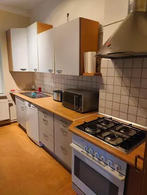 Küche/Küchenzeile in der Unterkunft Ferienwohnung Rustica