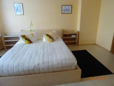 Ein Bett oder Betten in einem Zimmer der Unterkunft Ferienwohnung Rustica