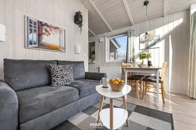 Ein Sitzbereich in der Unterkunft Ferienhaus Bellevue - Sankt Andreasberg im Harz