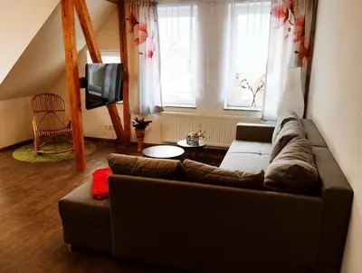 TV/Unterhaltungsangebot in der Unterkunft Ferienwohnung zur alten Schneiderei