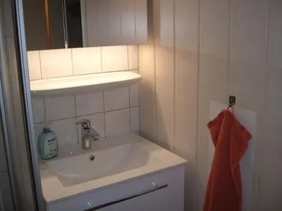 Ein Badezimmer in der Unterkunft Ferienwohnungen Pook