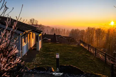 Blick auf den Sonnenuntergang/Sonnenaufgang von des Ferienhauses aus oder aus der Nähe