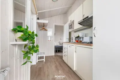 Küche/Küchenzeile in der Unterkunft Ferienhaus Talblick Lodge - Neles Nest - Sankt Andreasberg im Harz