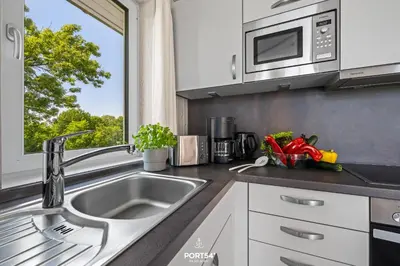 Küche/Küchenzeile in der Unterkunft Ferienhaus Fernblick - Sankt Andreasberg im Harz