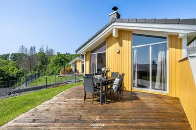 Ein Balkon oder eine Terrasse in der Unterkunft Ferienhaus Harter Brocken - Sankt Andreasberg im Harz