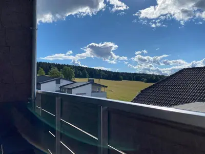 Ein Balkon oder eine Terrasse in der Unterkunft Herzchalet Carl