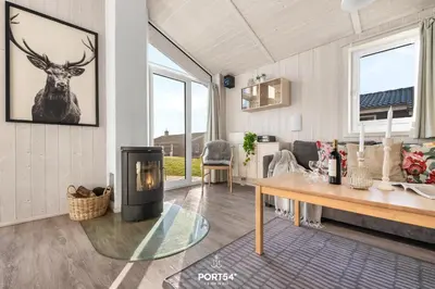 Ein Sitzbereich in der Unterkunft Ferienhaus Auszeit 22 - Sankt Andreasberg im Harz