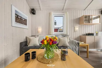 Ein Sitzbereich in der Unterkunft Ferienhaus Bergnest - Sankt Andreasberg im Harz