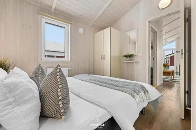 Ein Bett oder Betten in einem Zimmer der Unterkunft Ferienhaus Bergnest - Sankt Andreasberg im Harz