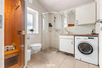 Ein Badezimmer in der Unterkunft Ferienhaus Harzer Blick - Sankt Andreasberg im Harz