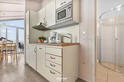Küche/Küchenzeile in der Unterkunft Ferienhaus Panoramapark 46 - Sankt Andreasberg im Harz