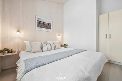 Ein Bett oder Betten in einem Zimmer der Unterkunft Ferienhaus Harzer Nest - Sankt Andreasberg im Harz