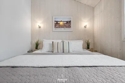 Ein Bett oder Betten in einem Zimmer der Unterkunft Ferienhaus Bergoase - Sankt Andreasberg im Harz