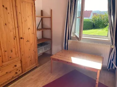 Ein Sitzbereich in der Unterkunft Rollstuhlgerechter Ferienbungalow in ruhiger Lage