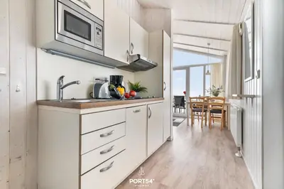 Küche/Küchenzeile in der Unterkunft Ferienhaus Panorama-Traum 47 - Sankt Andreasberg im Harz