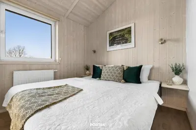 Ein Bett oder Betten in einem Zimmer der Unterkunft Ferienhaus Spitzenblick 1 - Sankt Andreasberg im Harz