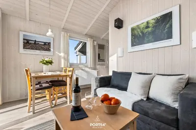 Ein Sitzbereich in der Unterkunft Ferienhaus Spitzenblick 1 - Sankt Andreasberg im Harz