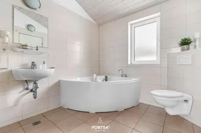 Ein Badezimmer in der Unterkunft Ferienhaus Panoramablick 53 - Sankt Andreasberg im Harz