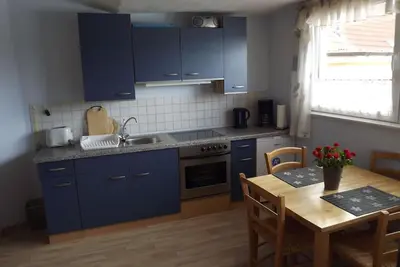 Küche/Küchenzeile in der Unterkunft Ferienwohnung am Harz