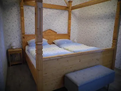 Ein Bett oder Betten in einem Zimmer der Unterkunft Zur Traube