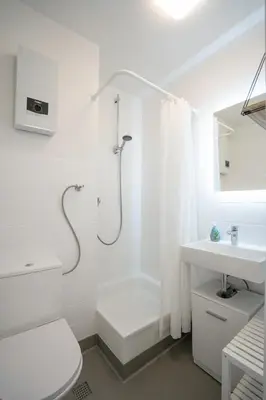 Ein Badezimmer in der Unterkunft Annis Bergwelt