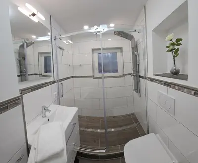 Ein Badezimmer in der Unterkunft Haus Ilse Wohnung 9