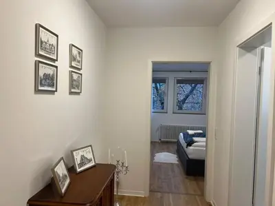 Ein Bett oder Betten in einem Zimmer der Unterkunft Stillvolle & komfortable Ferienwohnung im Zentrum