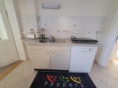 Küche/Küchenzeile in der Unterkunft APT1 im Zentrum WR