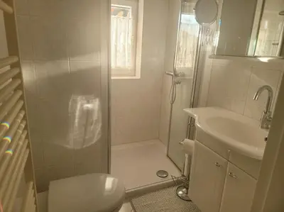 Ein Badezimmer in der Unterkunft Günstige, große Ferienwohnung im Zentrum von Wernigerode
