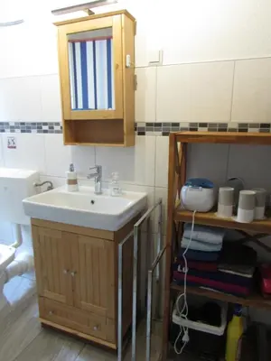 Ein Badezimmer in der Unterkunft FeWo Harz Haennig 1